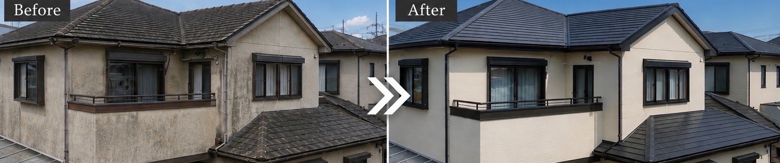 外壁塗装 Before/After